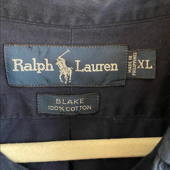 Ralph Lauren Men's Blake Navy Blue Button Down Shirt Size XL - Picture 3 of 5